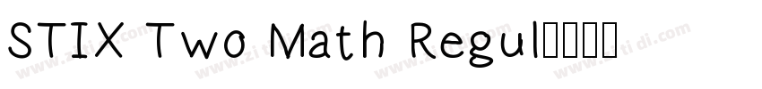 STIX Two Math Regul字体转换